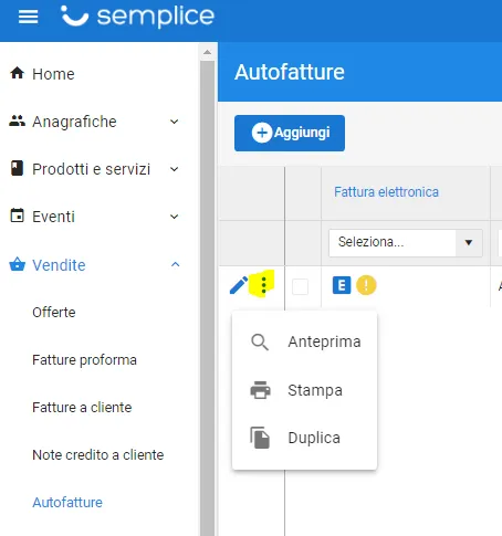 autofatturazione