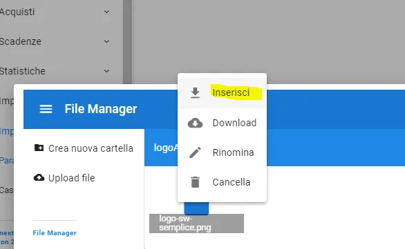 inserisci logo azienda