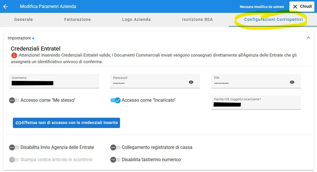 entratel fisconline credenziali