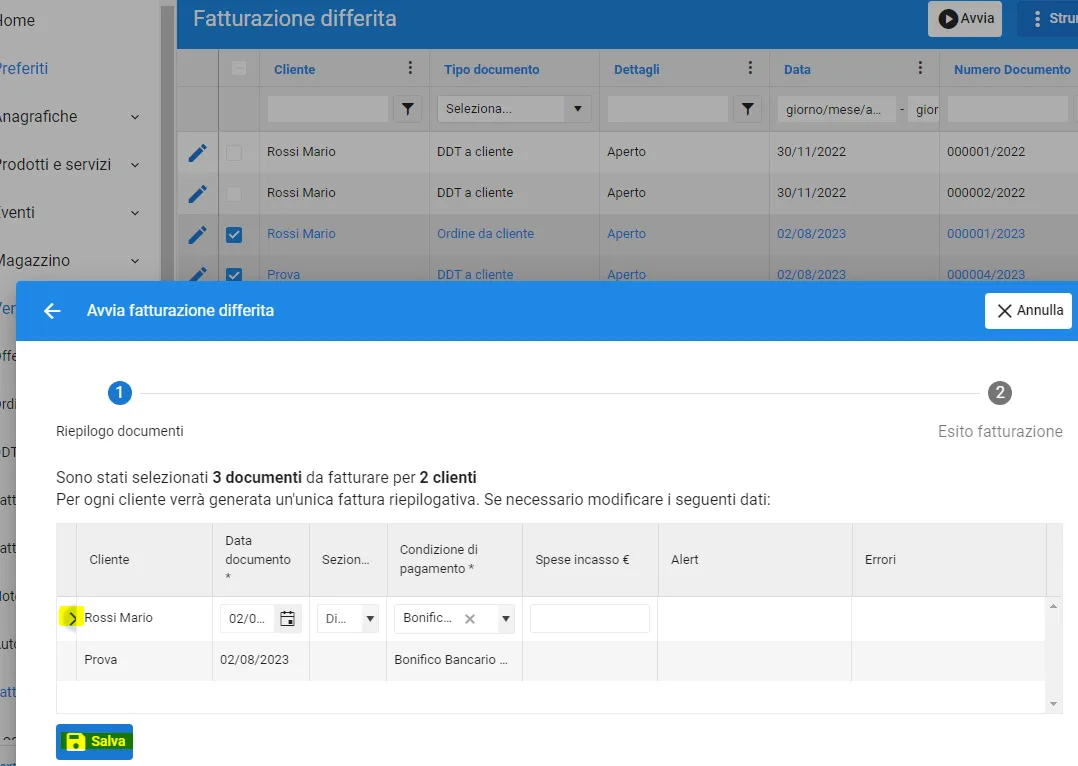 fatturazione differita td24
