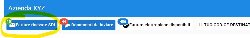 notifica fatture ricevute