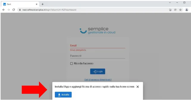 link installazione software semplice